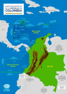 Lee más sobre el artículo Mapa esquemático de Colombia